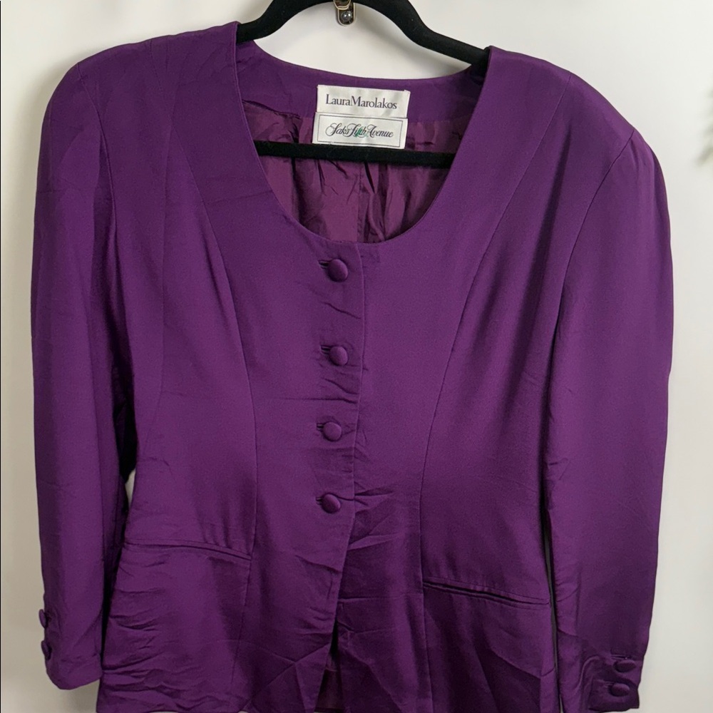 Laura Marolakes Purple Blazer SILK